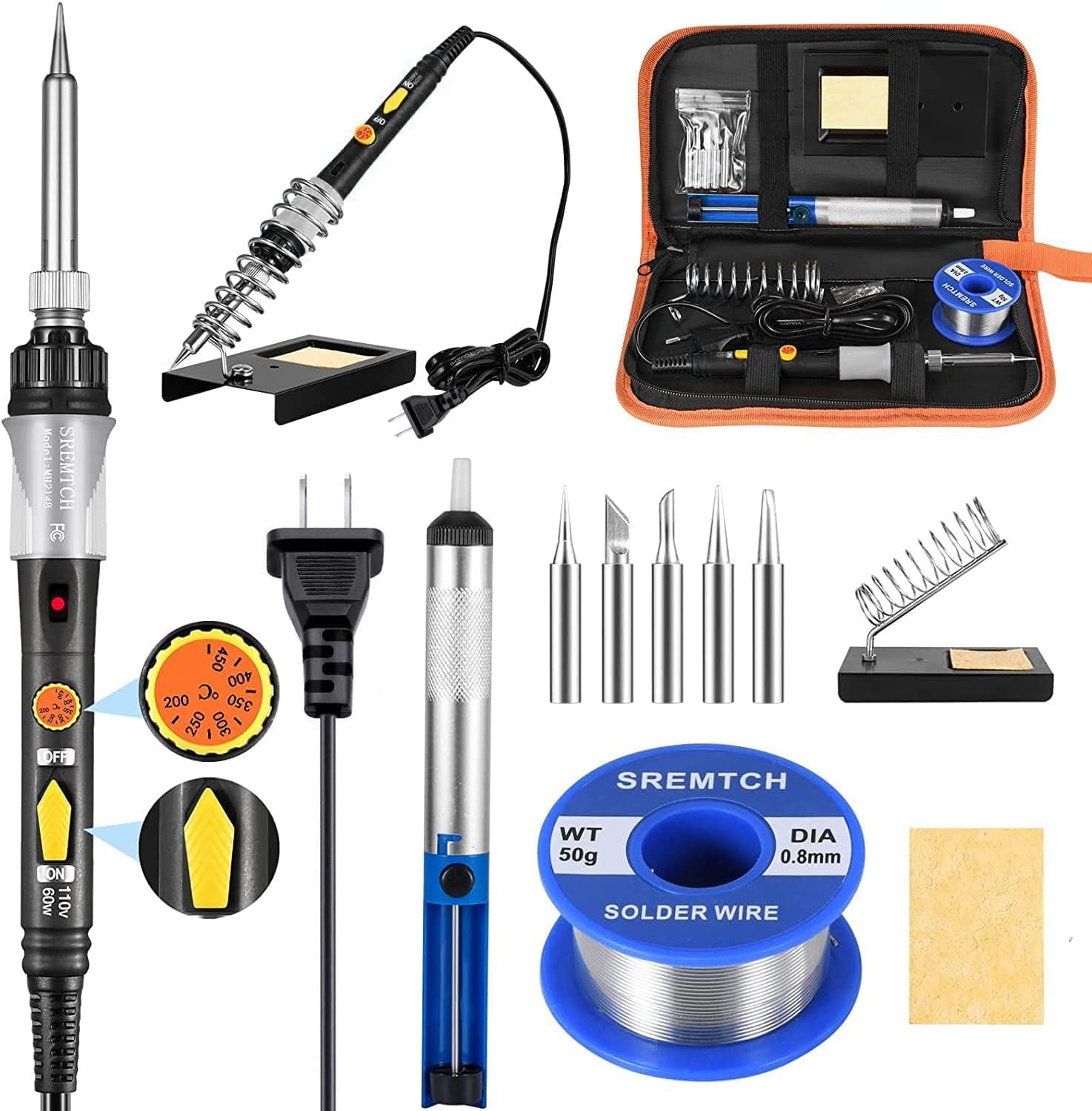 SREMTCH Soldering Iron Kit [Upgraded] Precision Tin