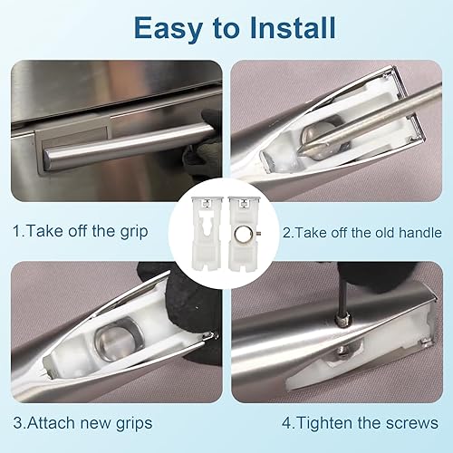 Miniatura 5 de DA61-07540A Versión actualizada para Samsung Refrigerador Congelador Manija Soporte Samsung Congelador Manija Kit de Reemplazo de Manija de Puerta