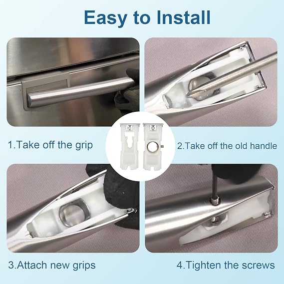 DA61-07540A Upgraded Version for Samsung Refrigerator Freezer Handle Support Samsung Freezer Door Handle Replacement Kit