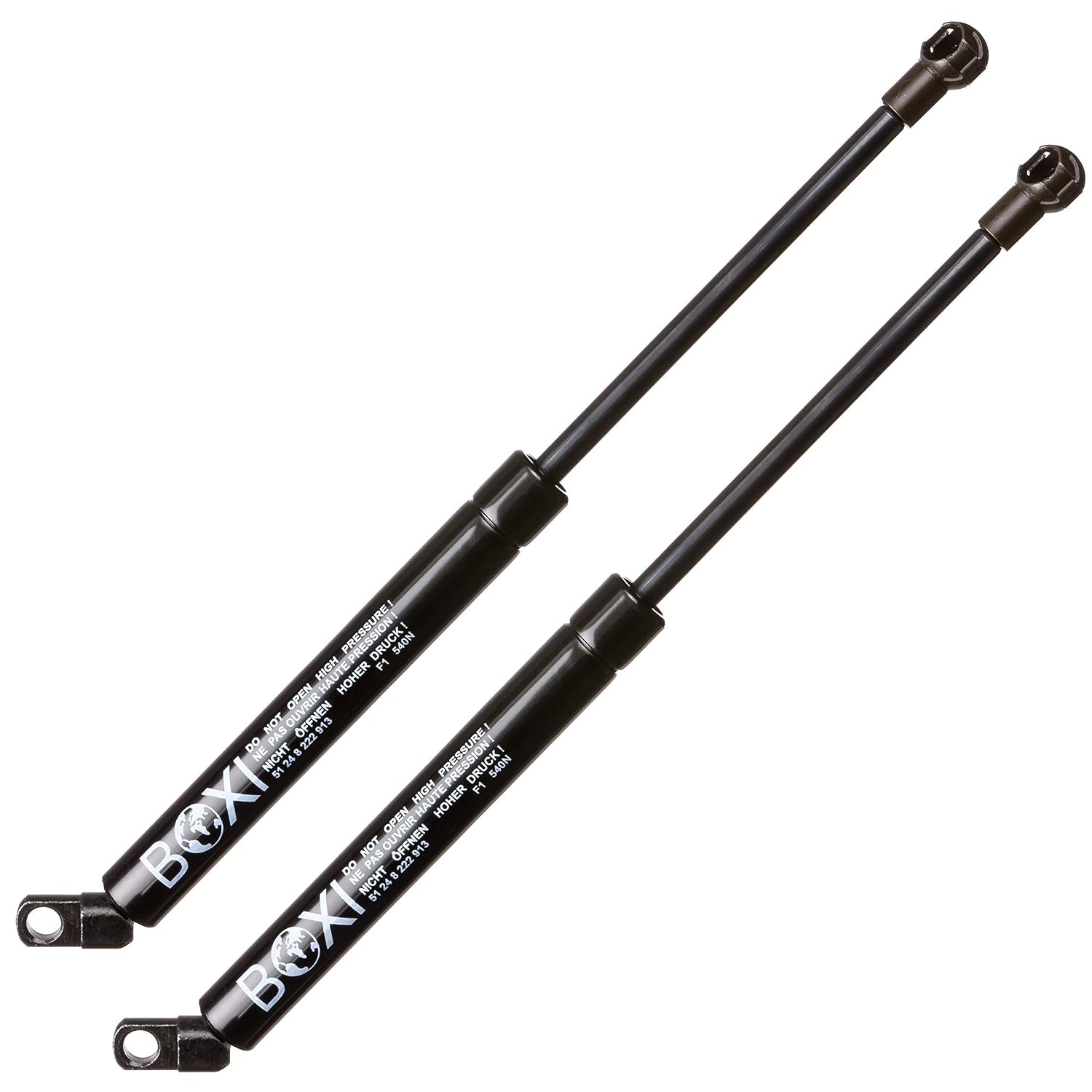 Qty(2) BOXI Trunk Gas Charged Lift Support for BMW 525i 2001 - 2006 / 528i 1997 - 2000 / 530i 2001 - 2006 / 540i 1997 - 2003 / M5 2000 - 2003 Trunk with Rear Spoiler | Replaces SG402050 51248222913