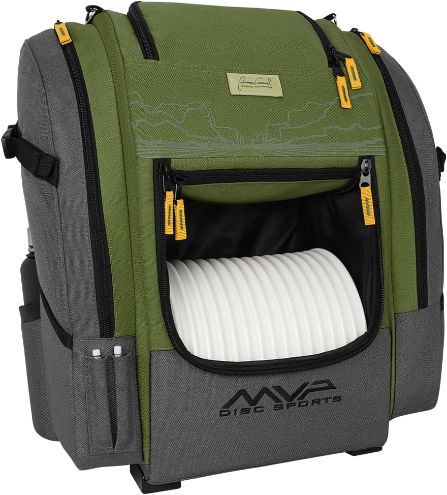 MVP Disc Sports James Conrad Voyager Series Backpack Disc Golf Bag (Choose Your Color and Size)