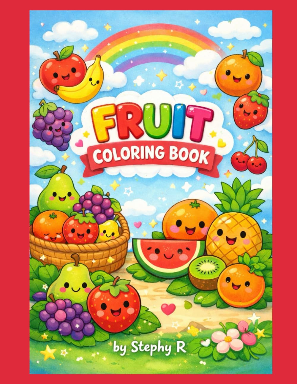 Fruit Coloring Book: Age of 3-8, kids coloring book, Preschool and Kindergarten: 2026 best coloring book for kids