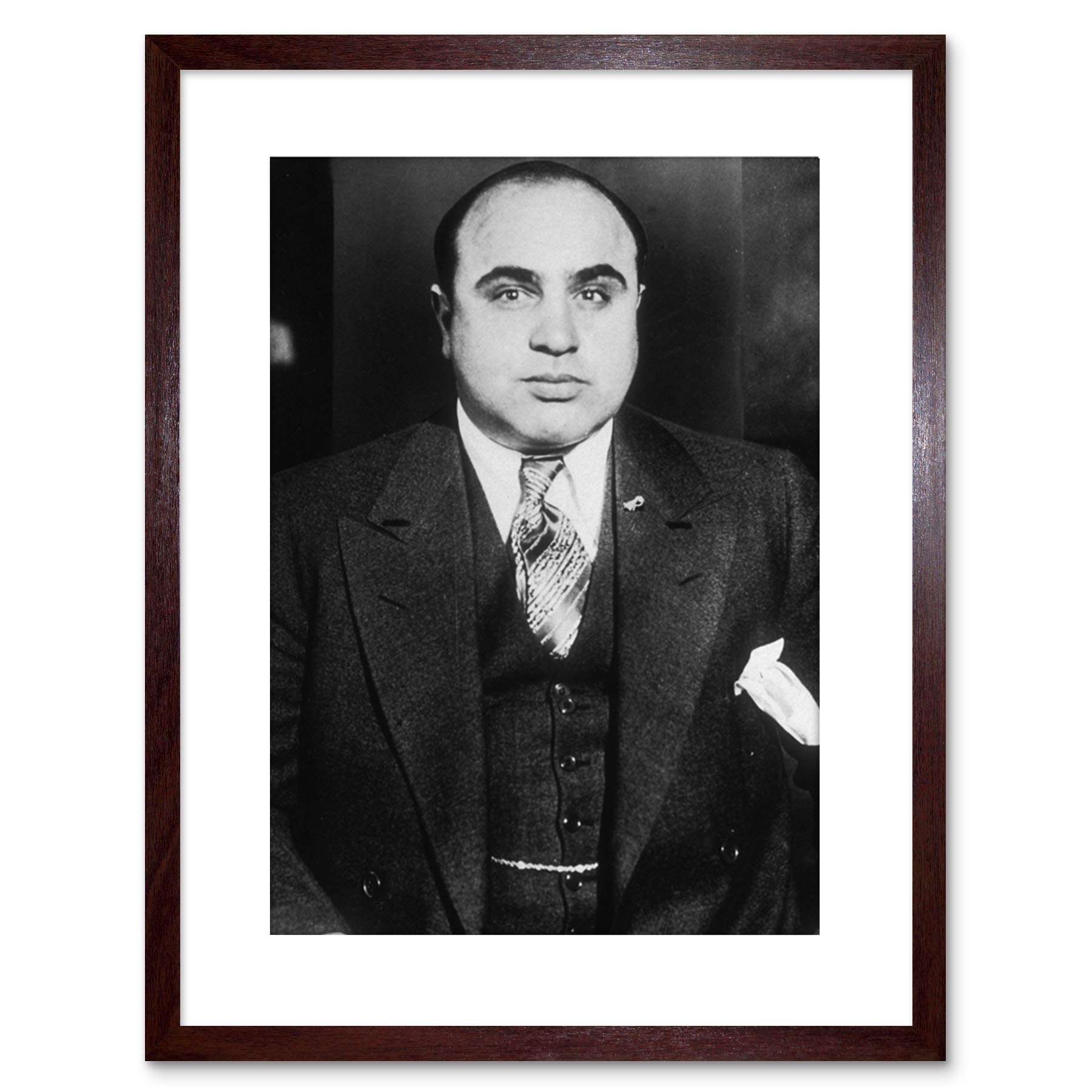 Wee Blue Coo Al Capone 1935 Photo Mafia NYC Gangster 9x7'' Framed Art Print F97x13809