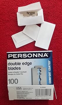Personna Double Edge Razor Blades in White Wrapper 100 count