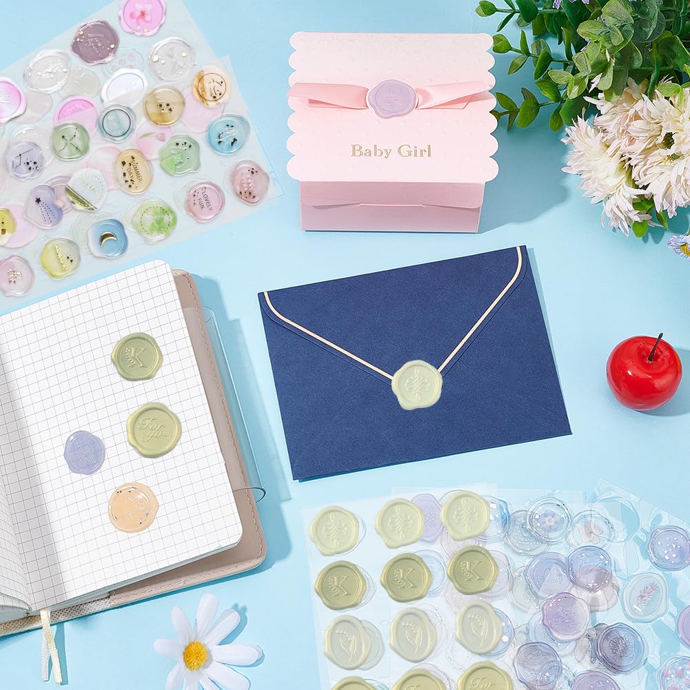 VTOS Autocollants De Sceau De Cire, étiquettes De Sceau D