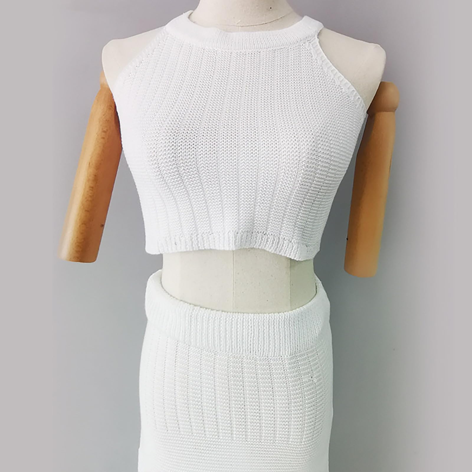 Copricostume Lino Donna-Gonna da Spiaggia Europea E, Costume da Bagno Bikini Vuoto Lavorato A Maglia Tinta Unita da Donna, Copre l'Abbigliamento per La Protezione Solare