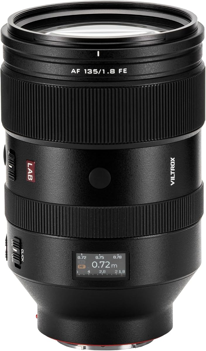 Lente de fotograma completo AF 135 mm F1.8 LAB FE para montura Sony e, enfoque flotante doble Lente telefoto principal con motor HyperVCM de 135 mm f1.8 f/1.8 para montura Sony E