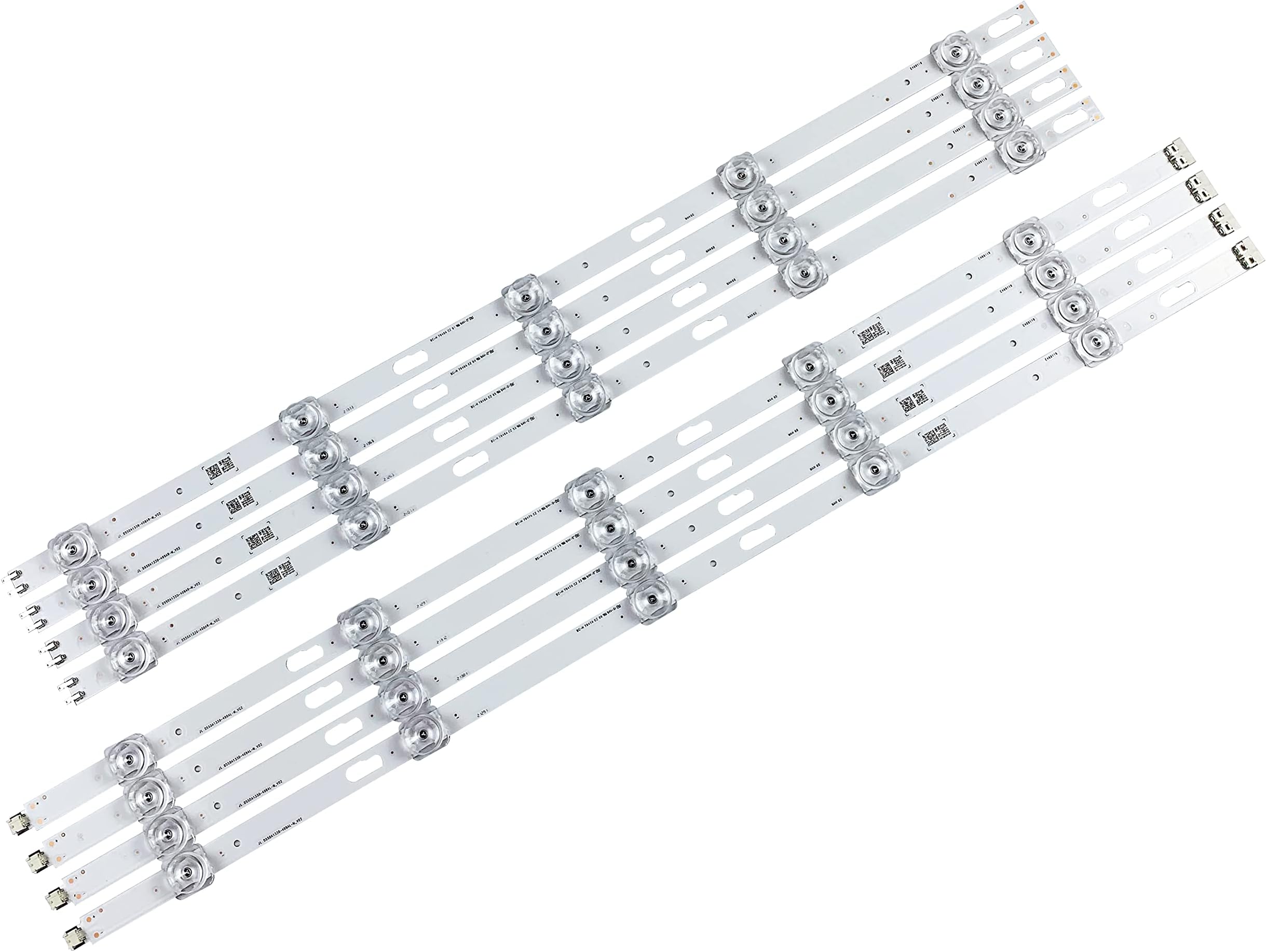 PANMILED 8pcs LED Backlight Strips for Samsung 55'' TV UE55TU7005 UE55TU7025 55TU7000 UN55TU7000FXZA UN55TU8000FXZA UN55TU8300FXZA JL.D550A1330-408AR-M