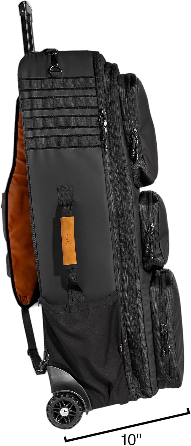 WARSTIC | Warrior's Rolling Wheeled Bag | Baseball & Softball | Black - Image 9