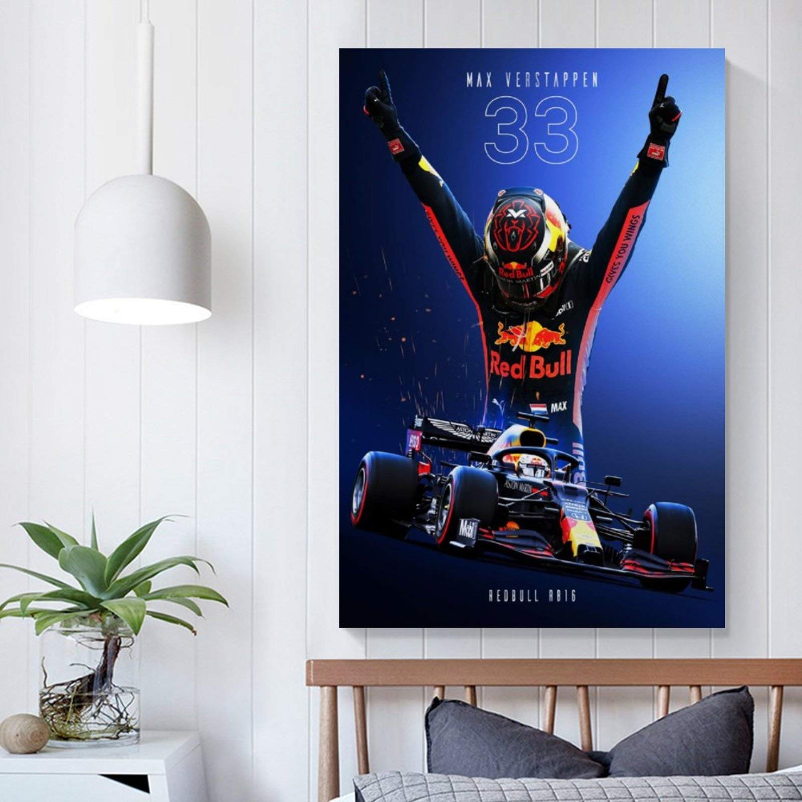 Poster de course Max Verstappen de F1 - Décoration d'intérieur - Poster mural esthétique pour chambre à coucher - Sans cadre - 30 x 45 cm Poster de course Max Verstappen de F1 - Décoration d'intérieur - Poster mural esthétique pour chambre à coucher - Sans cadre - 30 x 45 cm