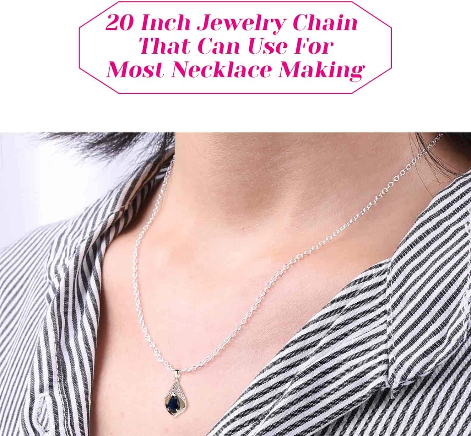 Cridoz 36 Pack Necklace Chain Bulk, Silver Plated Necklace Chains for Jewelry Making, 1.2 mm (20 Inches)