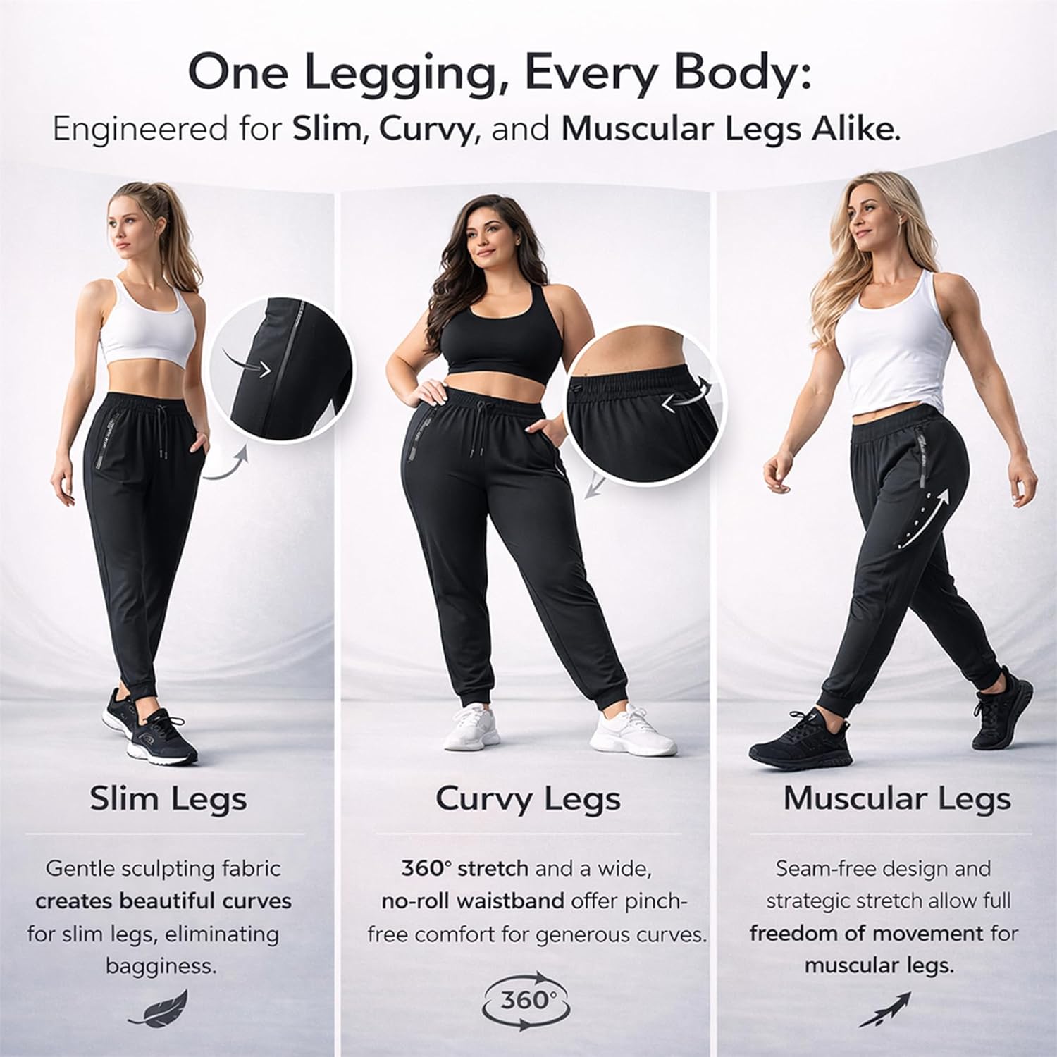 Stretch Active Pants for Women Over 50, Comfy Womens Stretch Active Breathable Casual Pants - Image 6