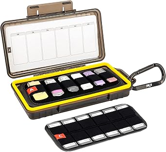USB Flash Drive Case with Labels, Thumb Drive Holder Organizer, Shockproof Water-Resistant, SD Card/NS/PSV/CFexpress Type A Card Case