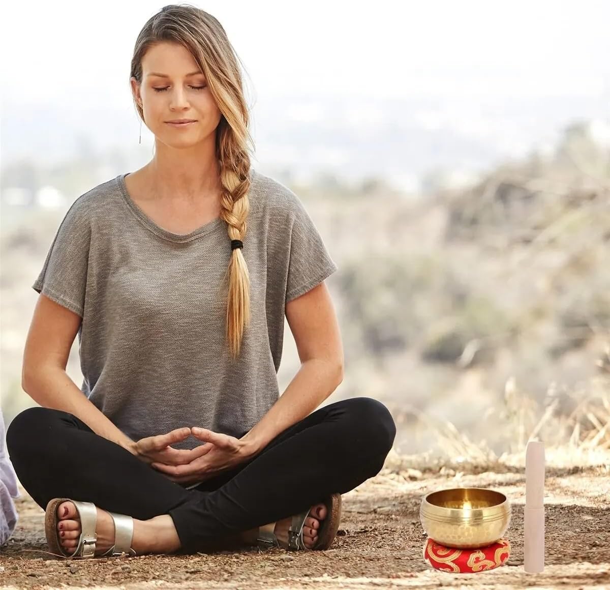 Singing Bowl Set Sound Bowl Bowl Gift Helpful for Yoga Stress Relief