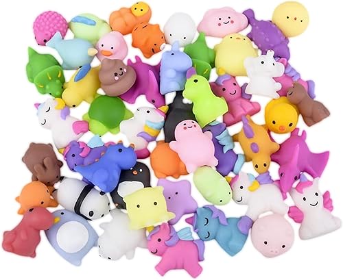 Miniatura 9 de Juguetes esponjosos Mochi surtidos para niños, divertidos mini juguetes esponjosos Kawaii para niños y adultos, grandes recuerdos de fiesta,