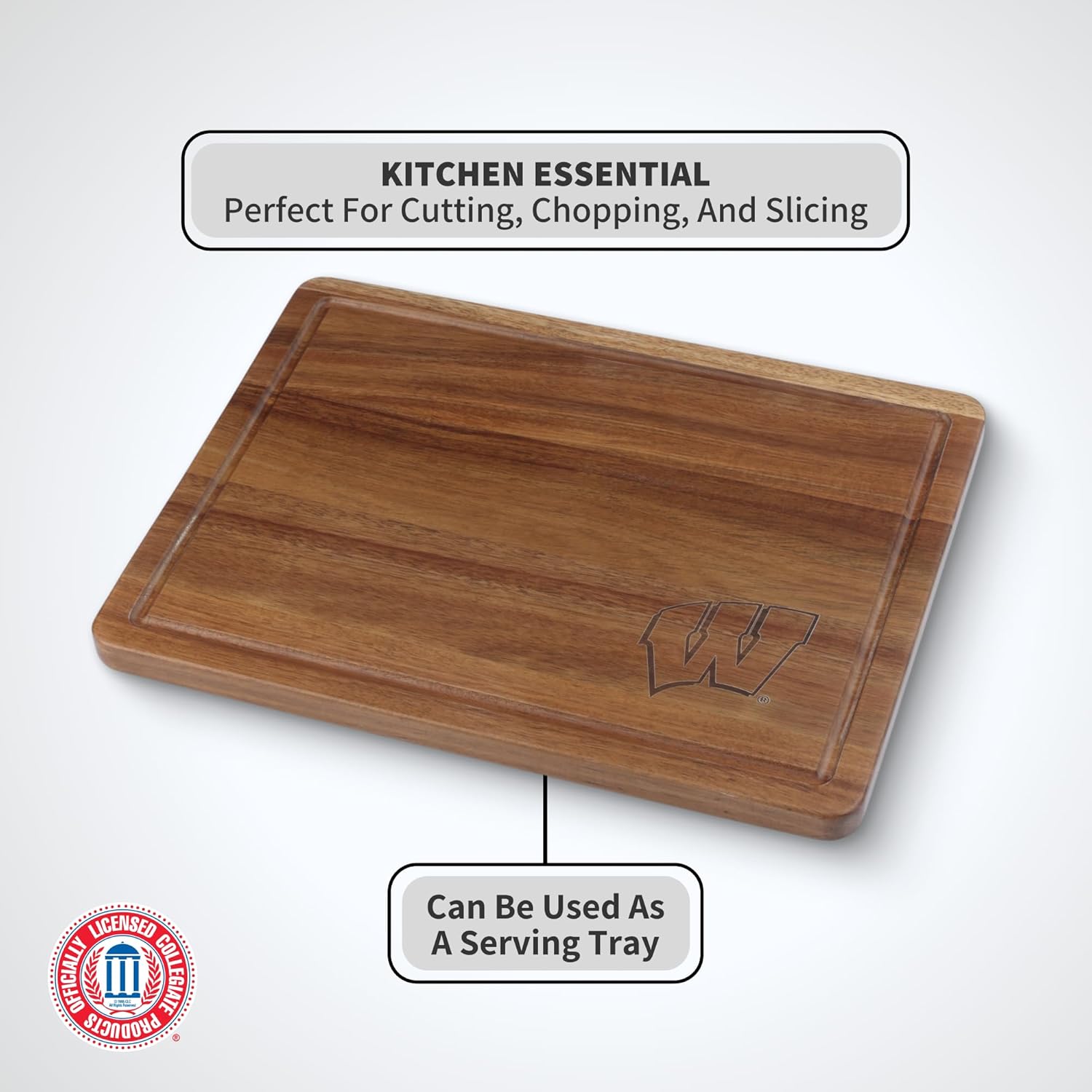 The Memory Company | Licensed NCAA Acacia Cutting Board