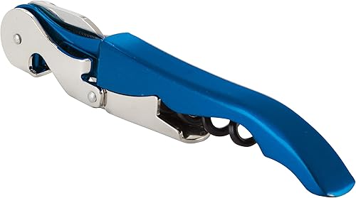 Vista 40 de True Truetap - Abrebotellas de vino con doble bisagra, sacacorchos de acero inoxidable con cortador de papel de aluminio integrado, accesorios