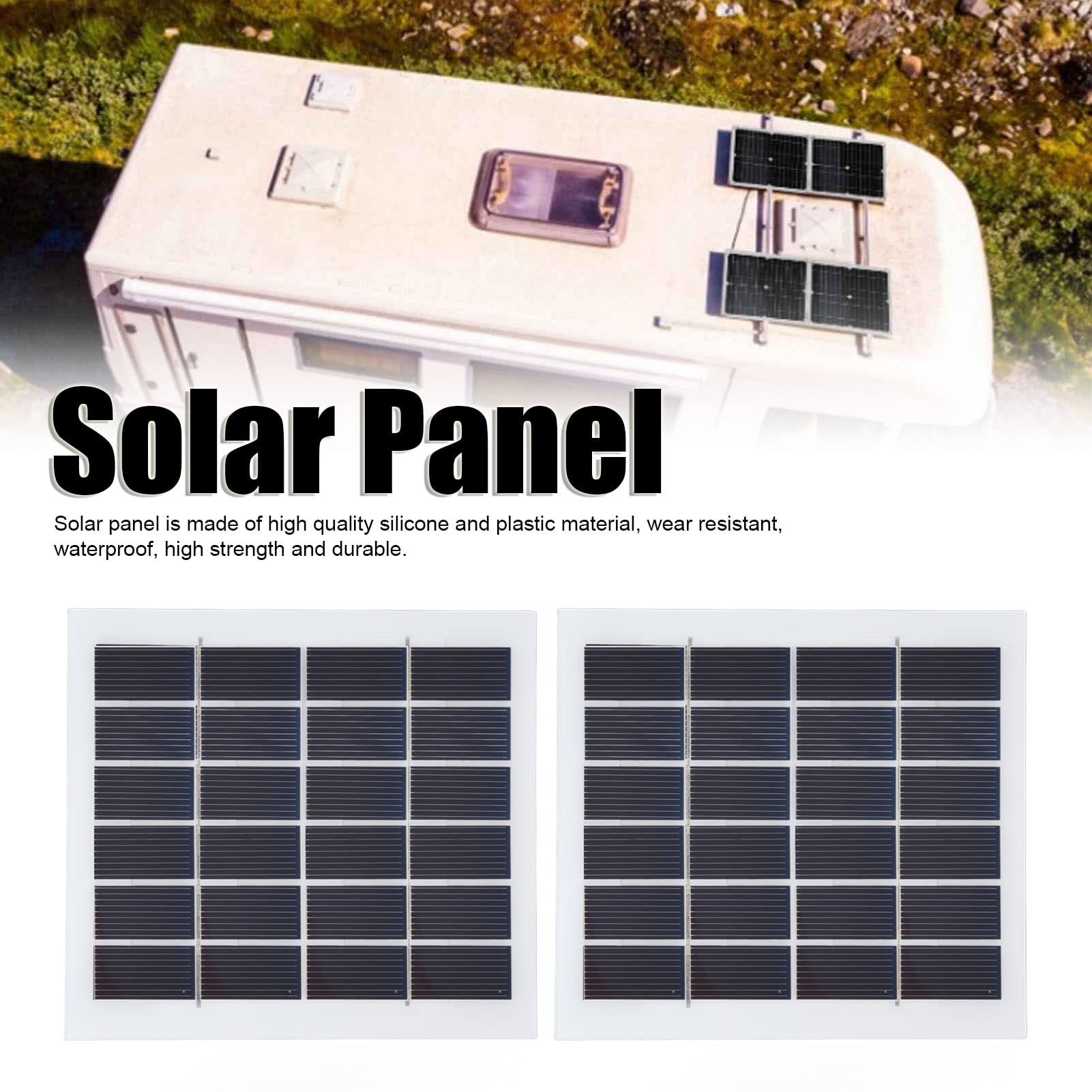 2 szt. Panel Słoneczny 2W 6V Ogniwa Słoneczne do ładowarki Słonecznej DIY Zestawy Słoneczne Syatem Wysoka Konwersja