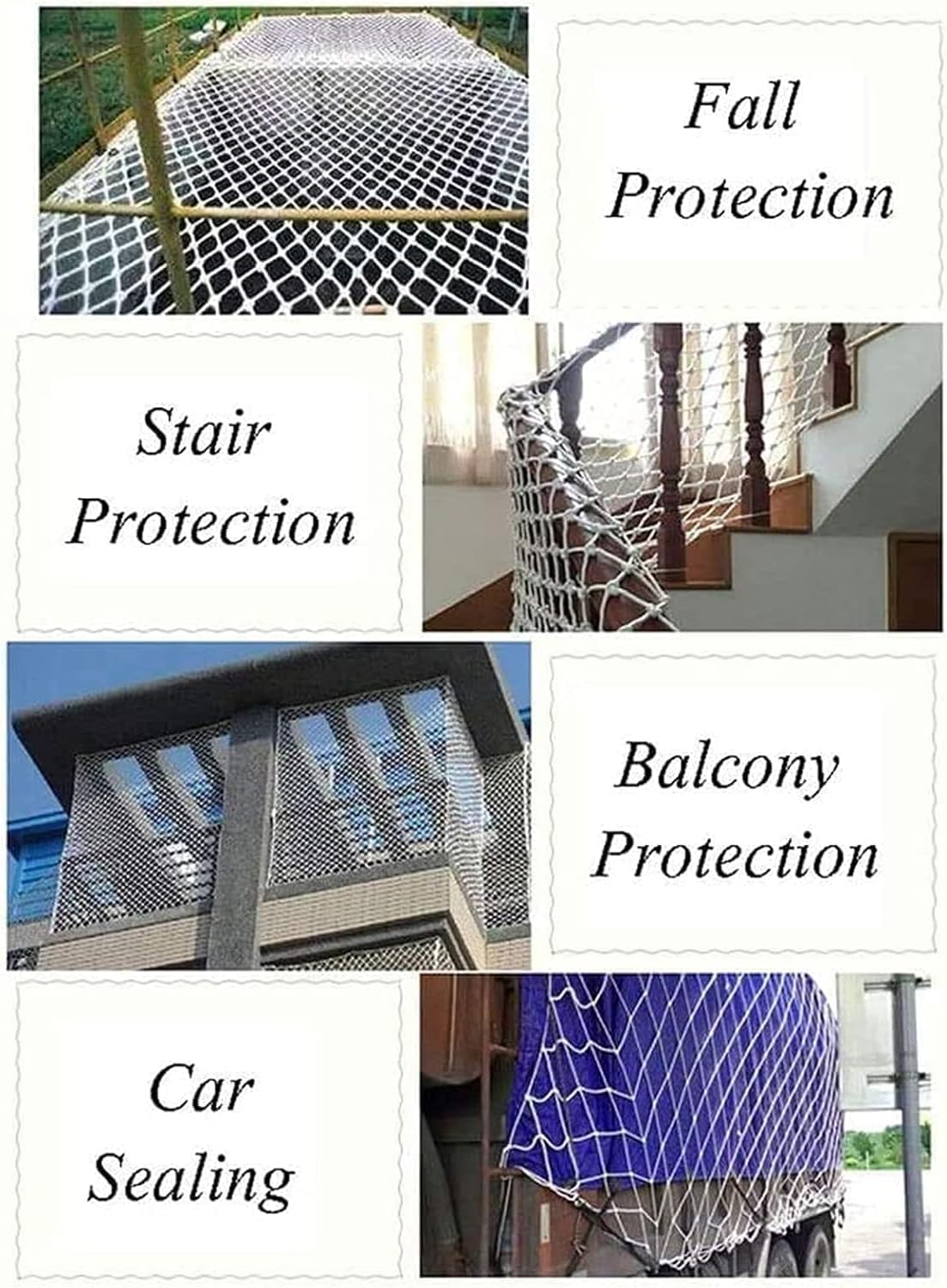 Climbing Cargo Net, Obstacle Course, Outdoor Playground for Backyard Treehouse Swing Training(1mX3m)