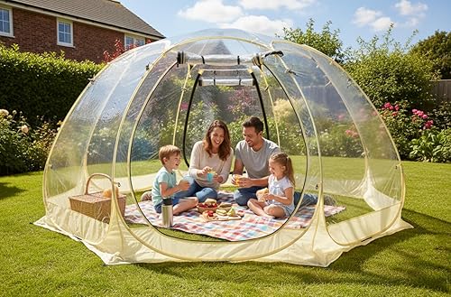 Pop Up Bubble Tent, Instant Igloo Tent Suitable for 4-6 People, Screen House for Patios, Cold