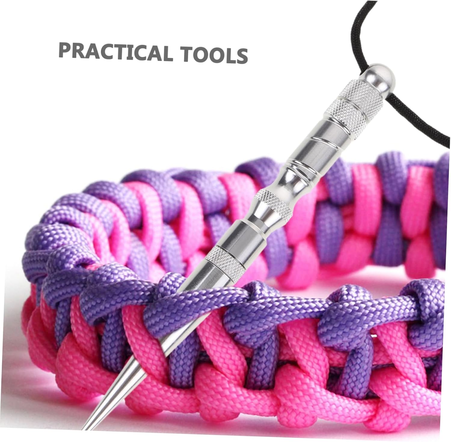 3pcs DIY Knitting Needles Accessories Outdoor Weaving Needle Knotters Weave Tool Stitching Ar Lace Stitching Needle Multifunction Steel Work with a Needle/4423