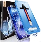 MAGIC JOHN 2 Boîte pour iPhone 16 Pro 6.3 protection d'écran en verre trempé de pouce [Non Max], HD Clair, sans bulles, installation facile, élimination automatique de la poussière Max