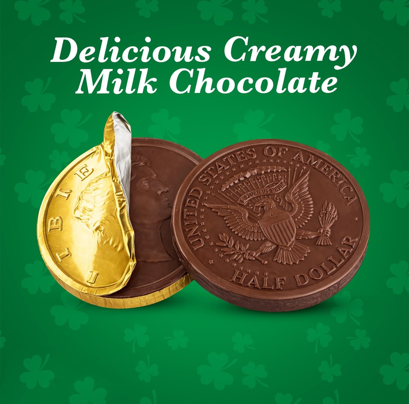 Belgian Milk Chocolate Gold Coins Candy - Smooth, Creamy European Chocolate Wrapped in Gold Foil For St. Patrics Day Party Favors, Candy Buffets, Treasure Hunts & Gift Bags - 100pcs