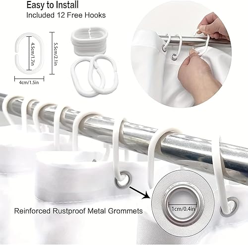 Miniatura 5 de Divertidos juegos de cortinas de ducha con diseño de gato, bonita cortina de ducha para niños, tela lavable y duradera, cortina de ducha de 72 x 72