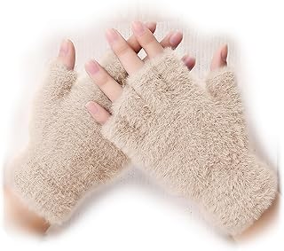 [SIVAN] 防寒手袋 手袋 レディース 指なし 【裏起毛で極暖・半指で自由！スマホもPCもラクラク・伸縮性 動きやすい・肌に優しい】 指なし手袋 防寒 半指 指切り スマホ パソコン ゲーム オフィス 自転車