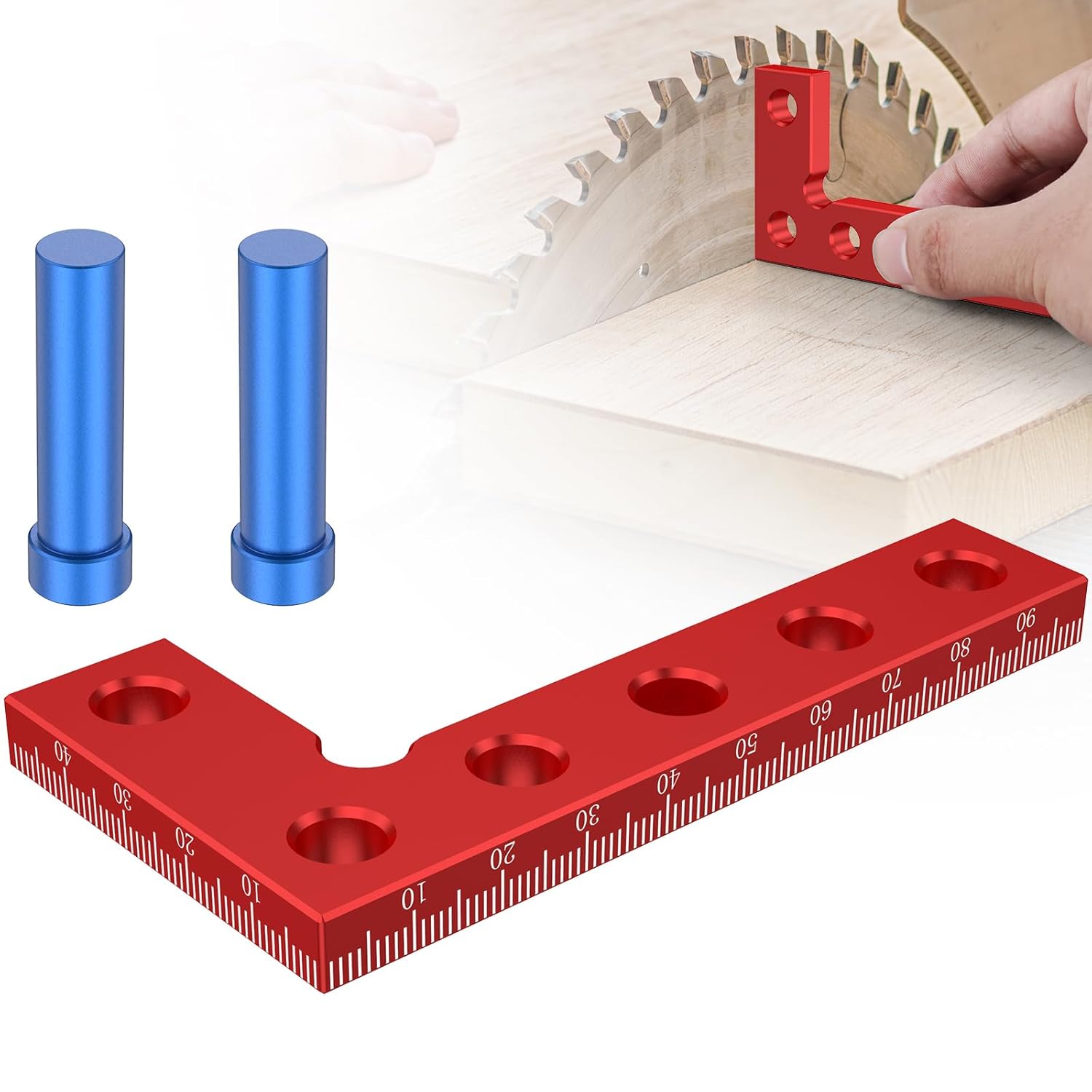 Aluminum Alloy Small Square Center Finder Tool, Mini Square Ruler