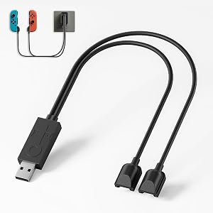 Switch Controller Charging Dock for Nintendo Switch & OLED Model Joy Con with LED Indication