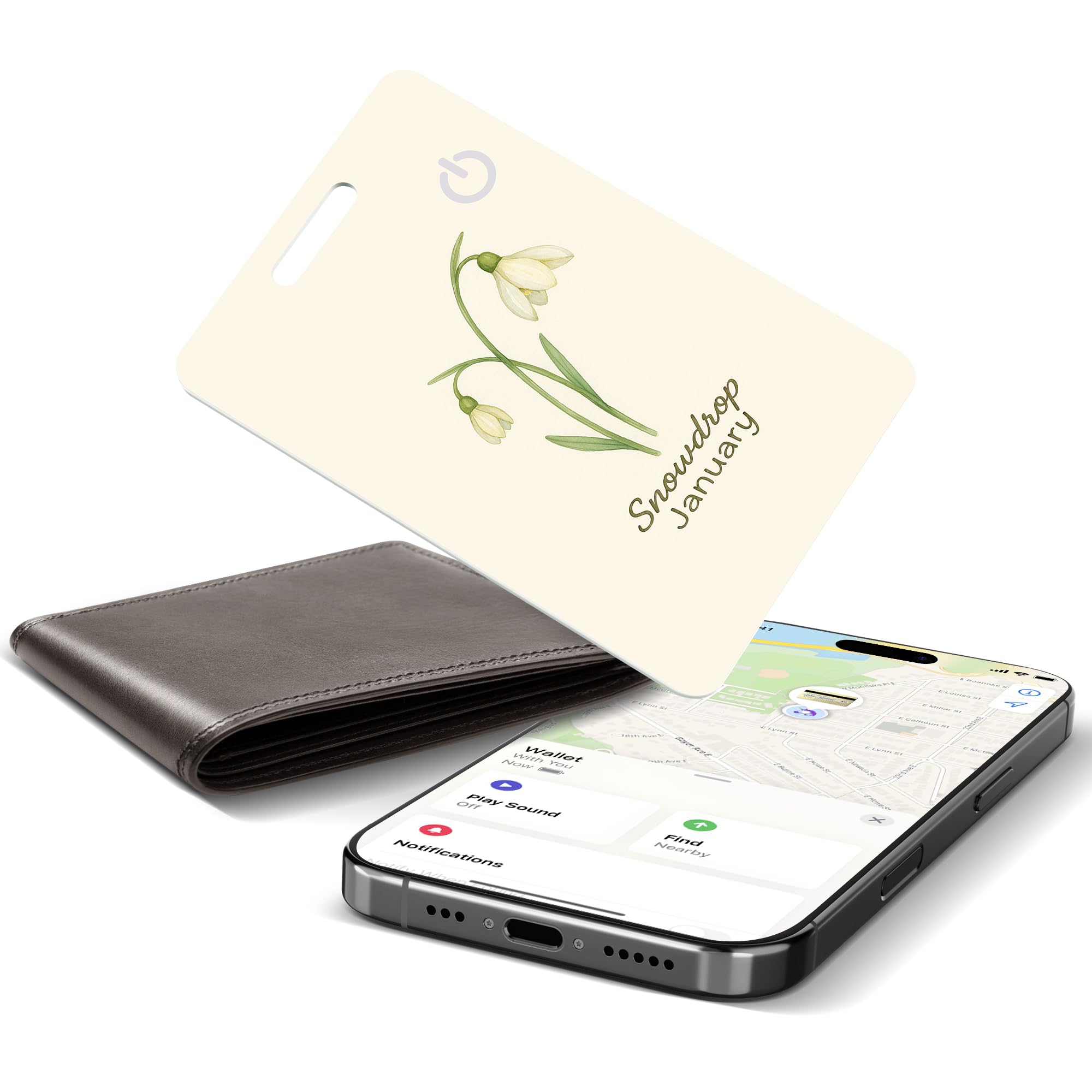 1 Pcs Bluetooth Tracker Smart Finder, Smart Card Wallet Finder GPS Tracker-image-20