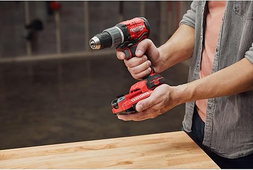 Miniatura 11 de CRAFTSMAN RP+ Kit de taladro/destornillador inalámbrico, con 2 baterías y cargador, sin escobillas (CMCD713C2)