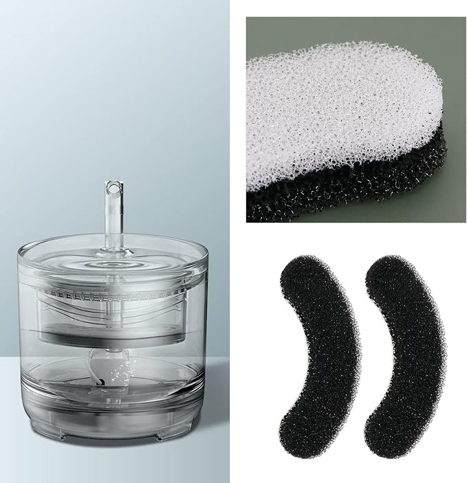 ECSiNG 8PCS Filtros para fuente de agua para mascotas compatibles con WF050 WF060 miniatura 2