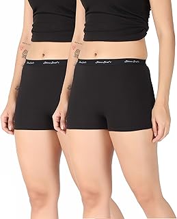 SHINE STAR Pack of 2 Women Boyshort Panty | Cotton Lycra Stretchable Underwear | Soft & Comfortable Ladies Innerwear | Pan... Price In India