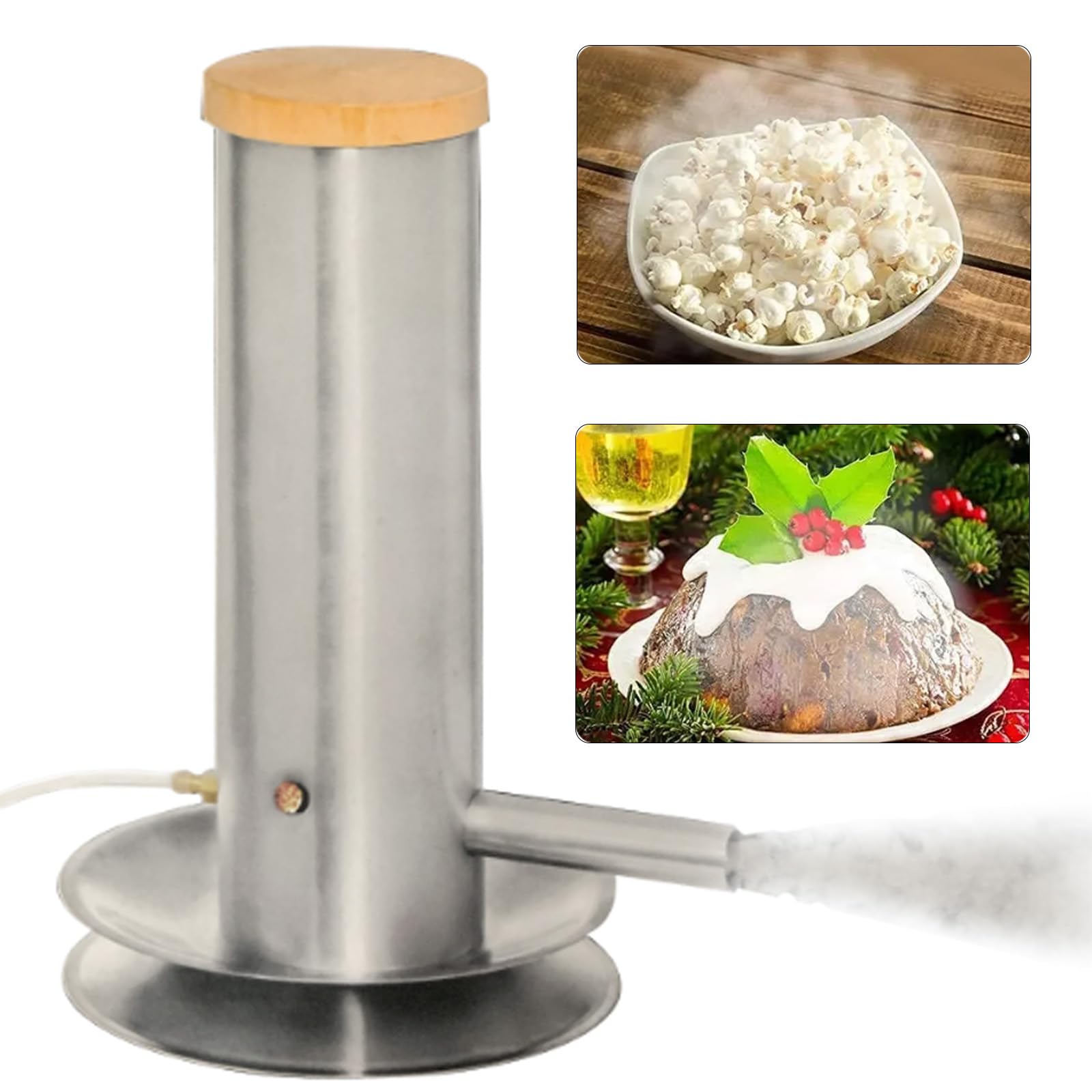 Générateur De Fumée Froide, Acier Inoxydable Générateur De Fumée Serpentin Fumoir A Froid Fumoir A Froid Générateur de fumée avec Pompe Pour BQQ Fumage à Froid Poisson Viande Fromage
