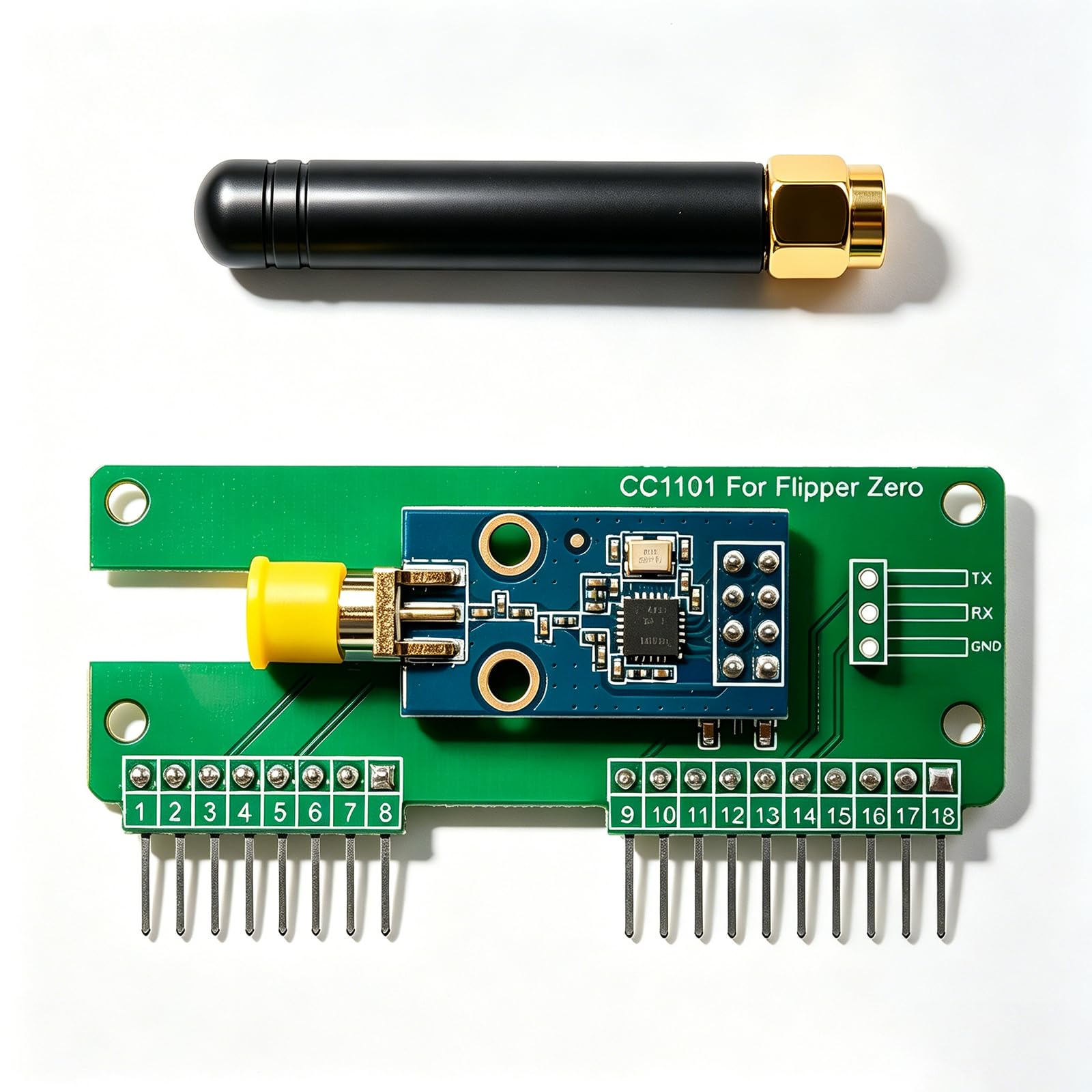CC1101 Devboard for Flipper Zero, Expand External Antenna - SubGhz GPIO Board Attachment Accessory, Plug and Play-image-10
