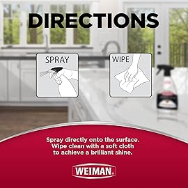 Weiman Quartz Countertop Cleaner and Polish (2 Pack w/Micro Towel) Clean and Shine Your Quartz Countertops Islands and Stone Surfaces with Ultra Violet Protection