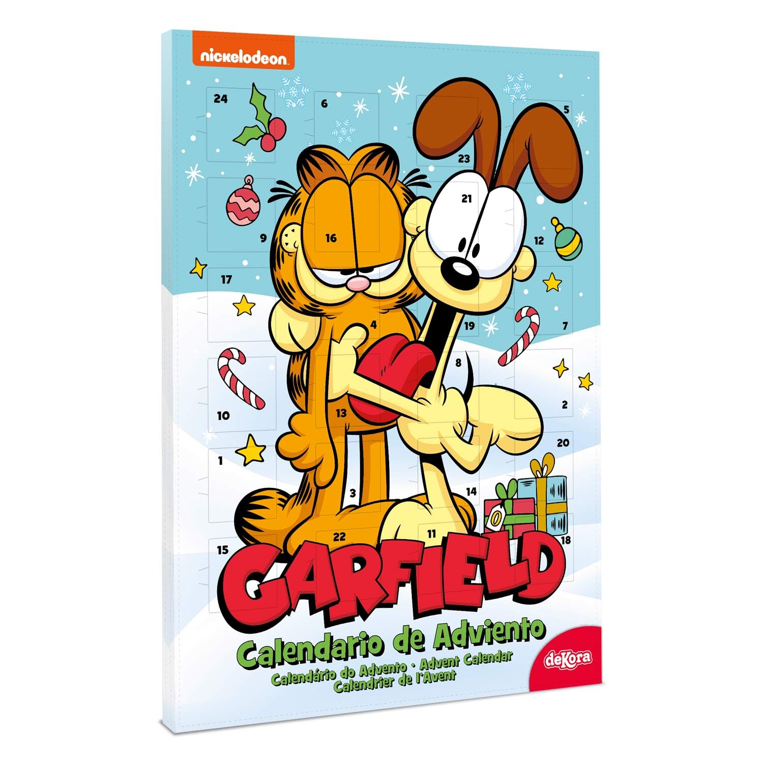 Calendario de adviento Garfield 24 chocolatinas 50g Chocolate con leche