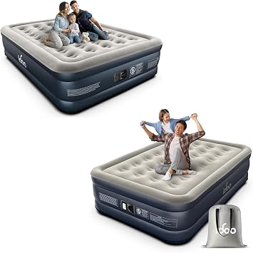 iDOO Air Mattress with Built in Pump, Queen Size