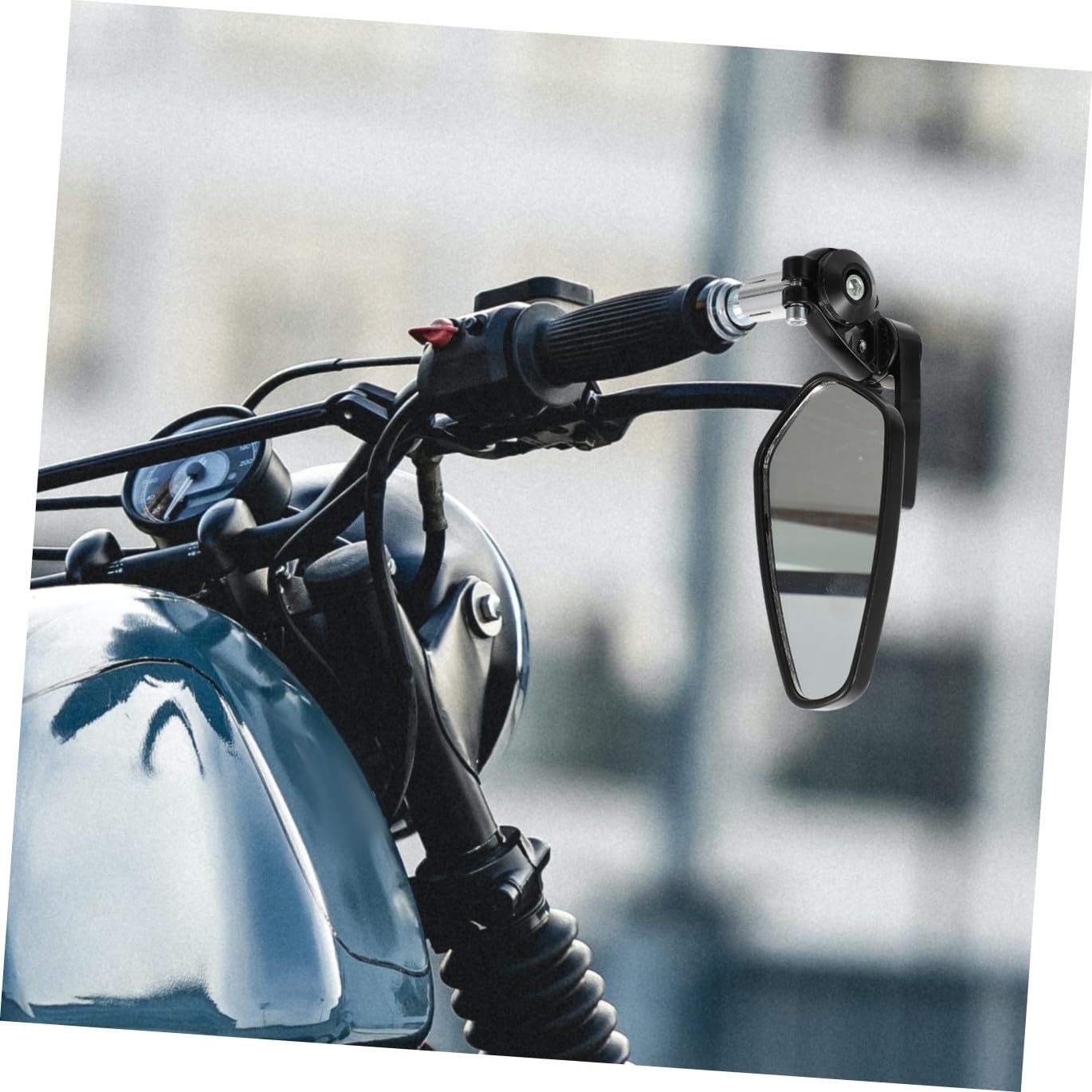 Rétroviseur Latéral pour Guidon de Moto Rétroviseur de Guidon de Vélo Extrémité