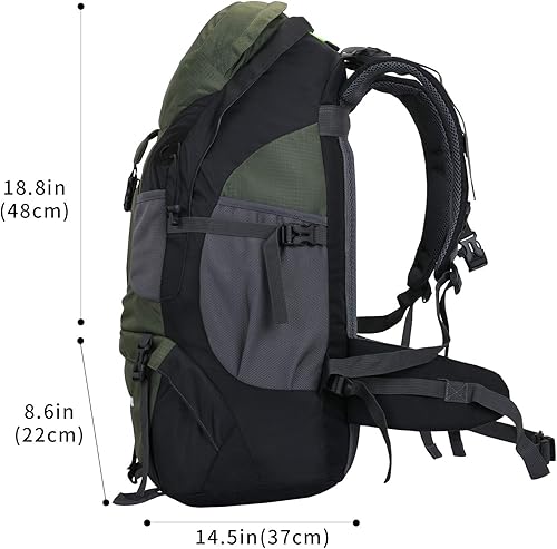 Miniatura 5 de Russel Molly - Morral de senderismo. Morral ligero para acampar, con impermeabilidad 50L para uso al aire libre.
