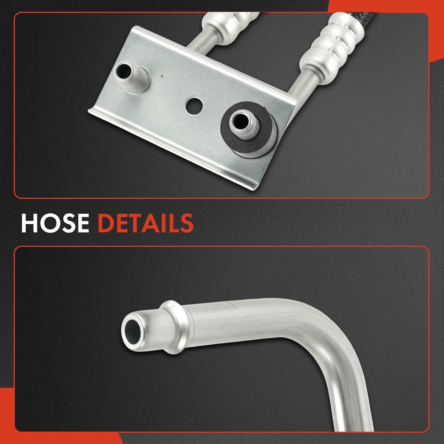 A-Premium Automatic Transmission Oil Cooler Line Hose Assembly Compatible with Chevrolet Malibu 2004-2010 & Saturn Aura 2007-2008 & Pontiac G6 2005-2010, 3.5L, FWD