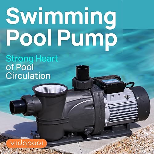 Miniatura 4 de Bomba de piscina dentrosobre el suelo, alto flujo (velocidad única, 1HP, 5400 GPH, 115V)