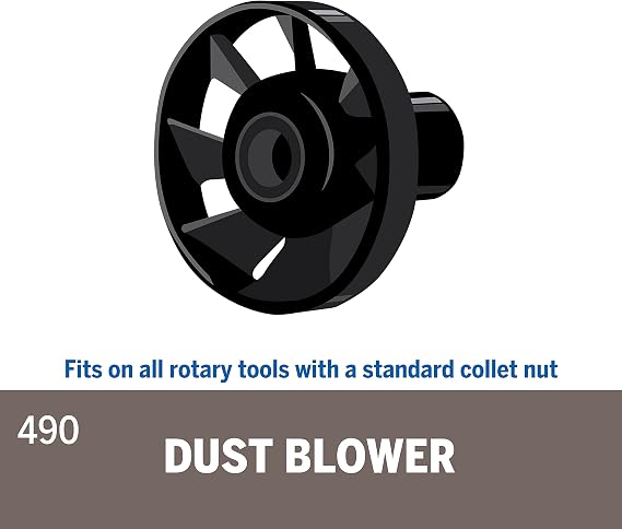 Dremel 490 Rotary Tool Dust Blower Attachment, Ideal for Sanding, Engraving, and Carving