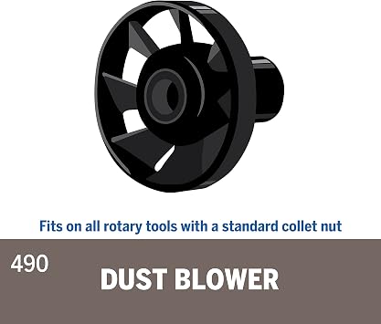 Dremel 490 Rotary Tool Dust Blower Attachment, Ideal for Sanding, Engraving, and Carving