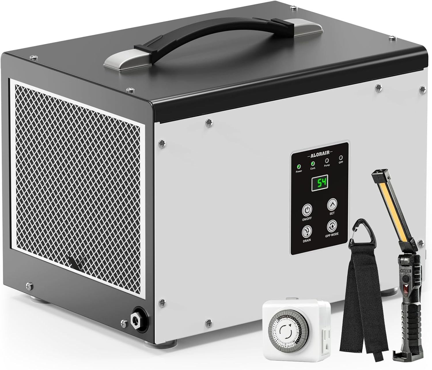 ALORAIR Crawl Space Basement Dehumidifier Bundle, 70 Pint with Pump + Accessories Package, Auto Defrost Crawlspaces Dehumidifiers, Up to 1000 Sq Ft Commercial Dehumidifier