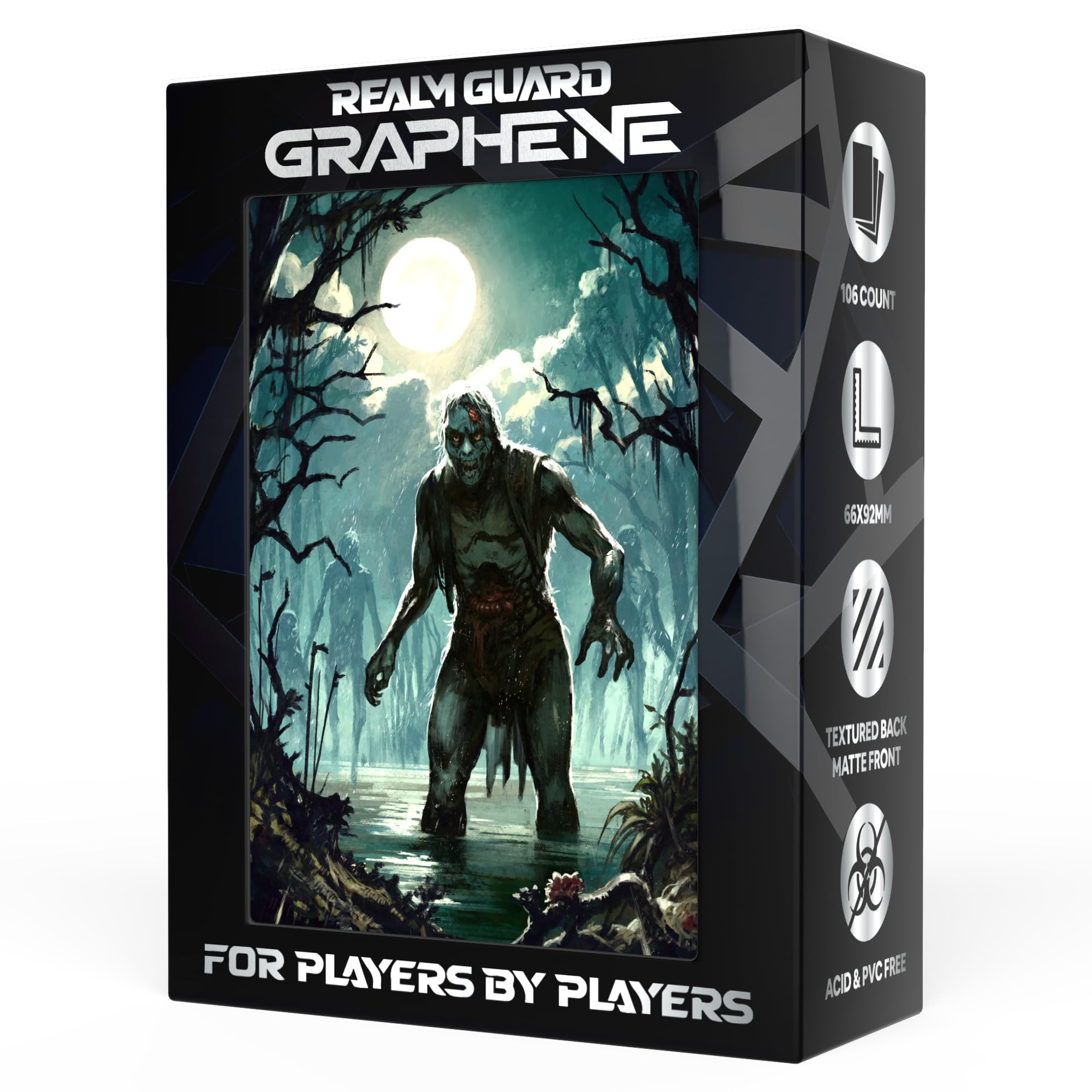 NEO SLEEVES　ZOMBIE　ゾンビ　スリーブ Amazon.com: Realm Guard Graphene -100ct Textured Matte TCG/MTG