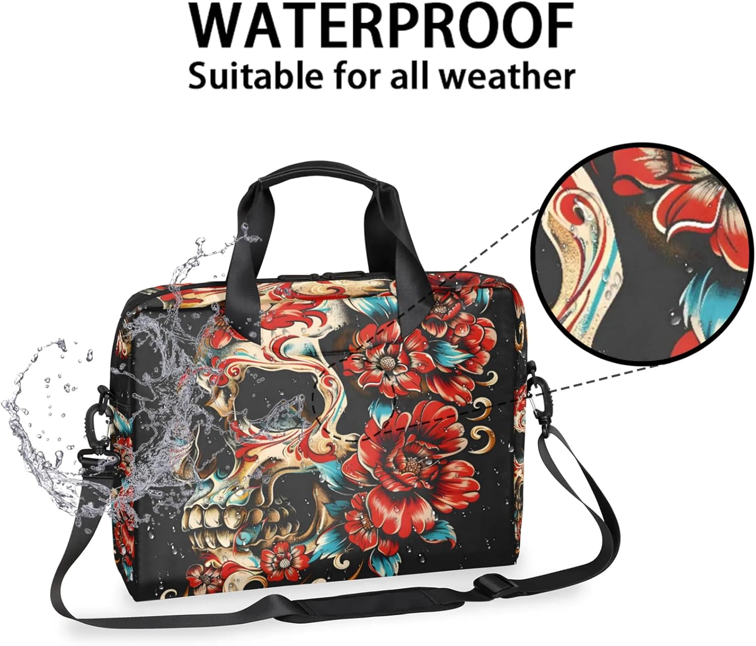 Laptop Bag 15.6 Inch Laptop Sleeve Case with Shoulder Straps Computer Slim Briefcase for Men and Women