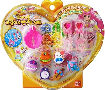 Bandai Earings Pedent Cure Decor Set For Glitter Pact Smile Pact Glitter Force Smile Precure Korea Amazon Co Uk Toys Games
